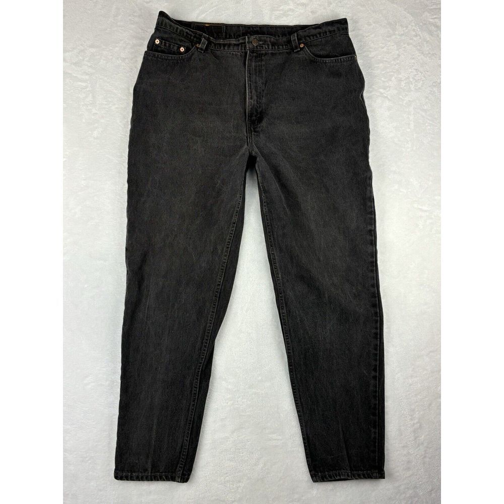 Levi's Jeans Womens 522 Black Tapered FIt Tapered Leg High‎ Rise Jeans Size 20